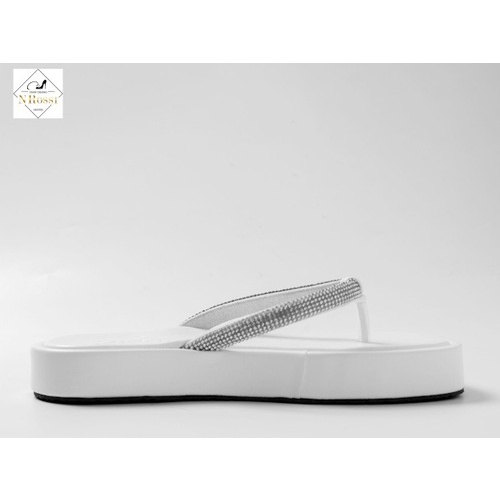 Dép Kẹp Nữ đính đá Nrossi đế bánh mì siêu nhẹ màu đen size nhỏ 32 33 34 35