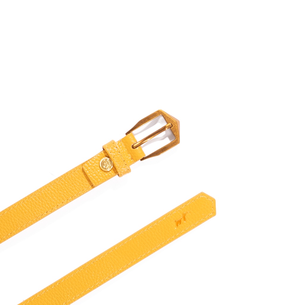 Thắt Lưng Nữ Da Bò Cao Cấp Khóa Vàng Màu Đỏ, Vàng, Nâu, Xanh, Trắng WT Leather Arrow 193101103, 193102506, 193103901
