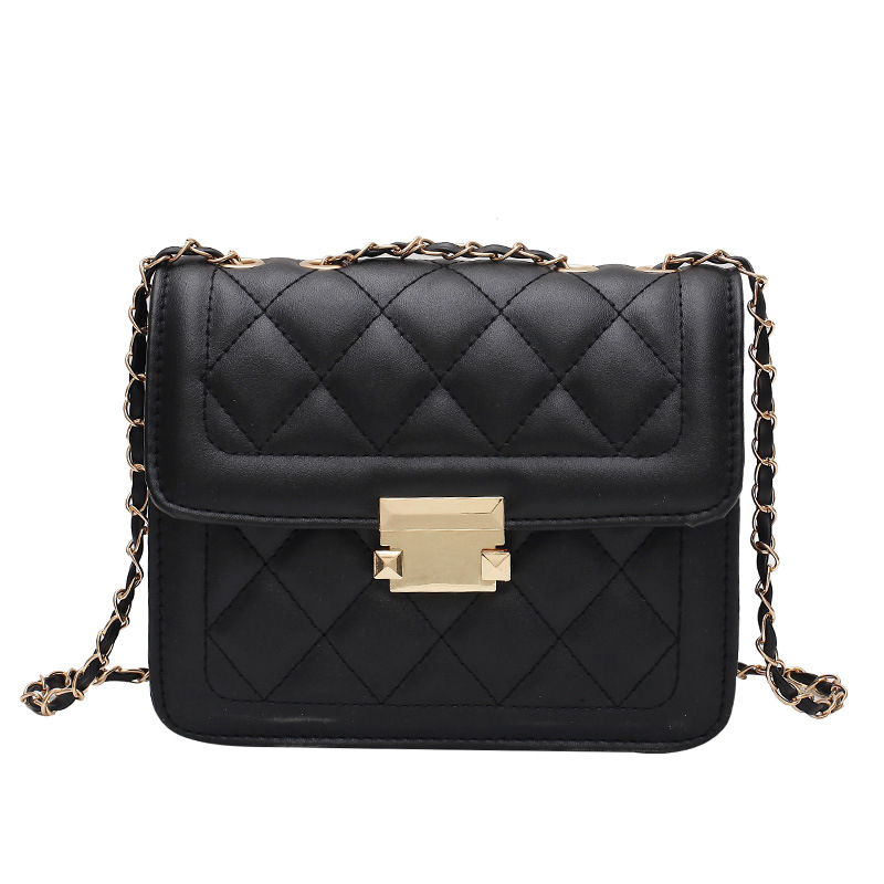 Túi Đeo Vai Phối Dây Xích Đính Kim Cương Giả Sang Trọng Dễ Phối Đồ