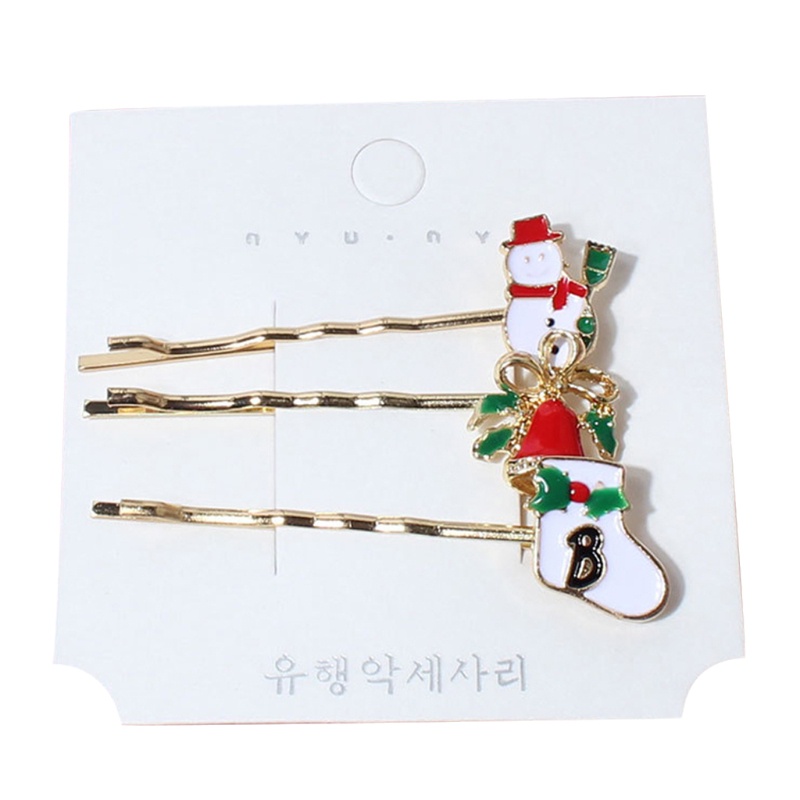 Kẹp Tóc Hợp Kim Hình Cây Thông Noel