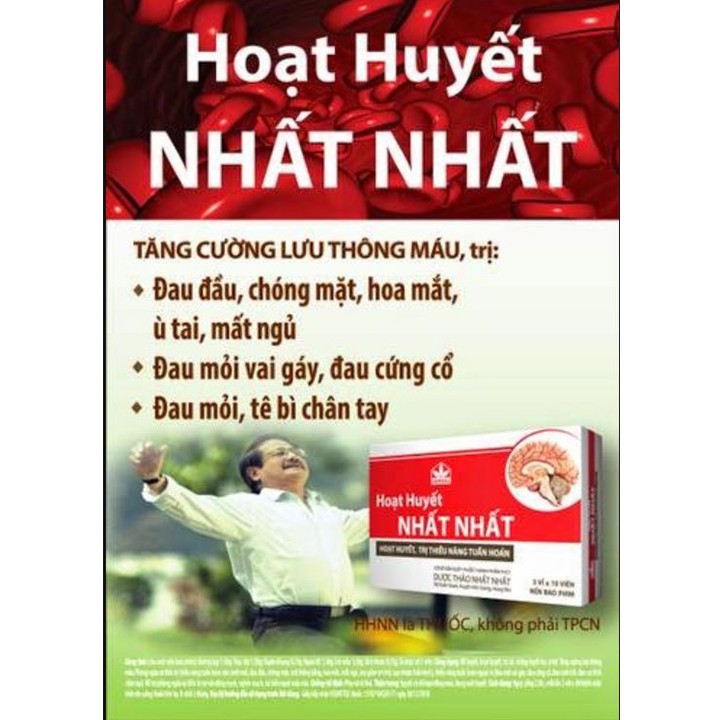 Hoạt huyết nhất nhất giúp lưu thông tuần hoàn máu, ngừa tai biến, đột quỵ, hộp 30 viên coastlinecarepharmacy | BigBuy360 - bigbuy360.vn