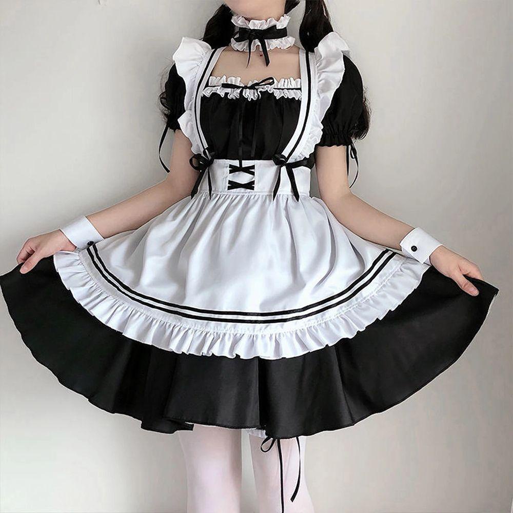 Đầm Hóa Trang Cô Hầu Gái Phong Cách Lolita Dễ Thương