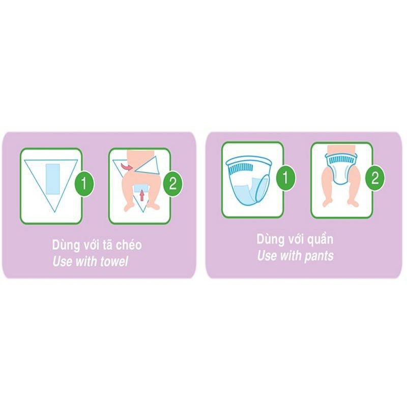 Miếng lót sơ sinh Bobby NewBorn 2 - 60 miếng (Tặng kèm 6 tã quần size M)