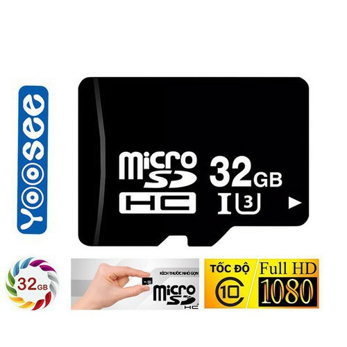 Thẻ nhớ 32GB(tặng đầu đọc thẻ) tốc độ cao chuyên dụng cho camera,điện thoại, loa đài