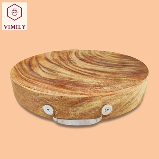Thớt Nghiến Đá Không Tâm Mẫu Tròn 36x5 Cm - Dùng Để Băm Chặt
