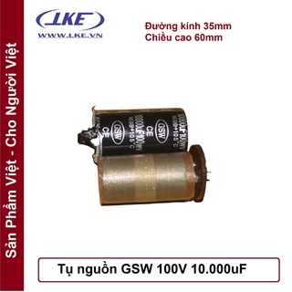 Tụ nguồn 100v 10000uf hãng gsw