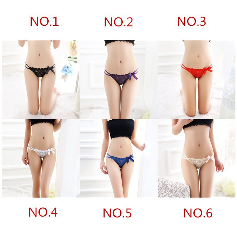 Quần lót ren phối nơ quyến rũ
