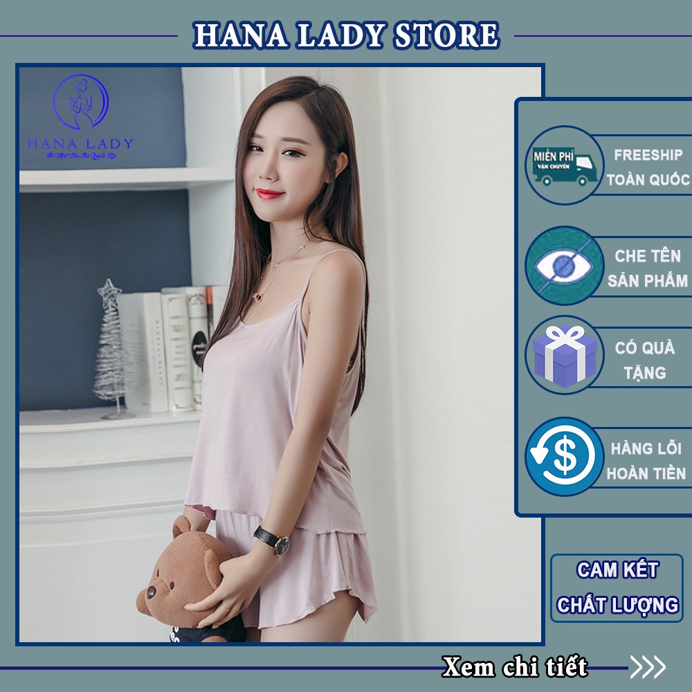 Đồ ngủ nữ -Bộ ngủ 2 dây thun cotton cao cấp siêu mềm mịn thoáng mát thoải mái mặc tại nhà, bộ đồ ngủ, bộ ngủ nữ  V409