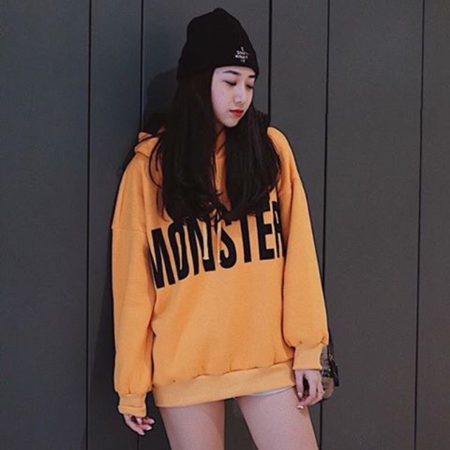 Hôdie vàng mustard monster