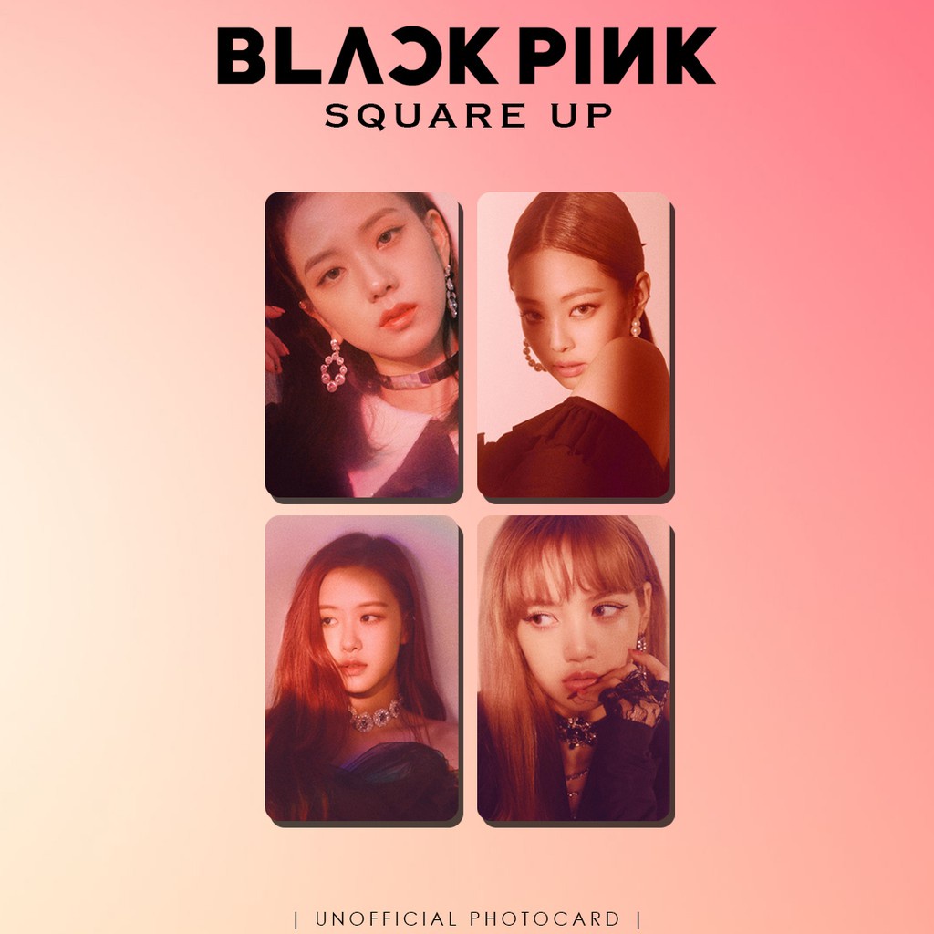SET 4 CARD BLACKPINK SQUARE UP