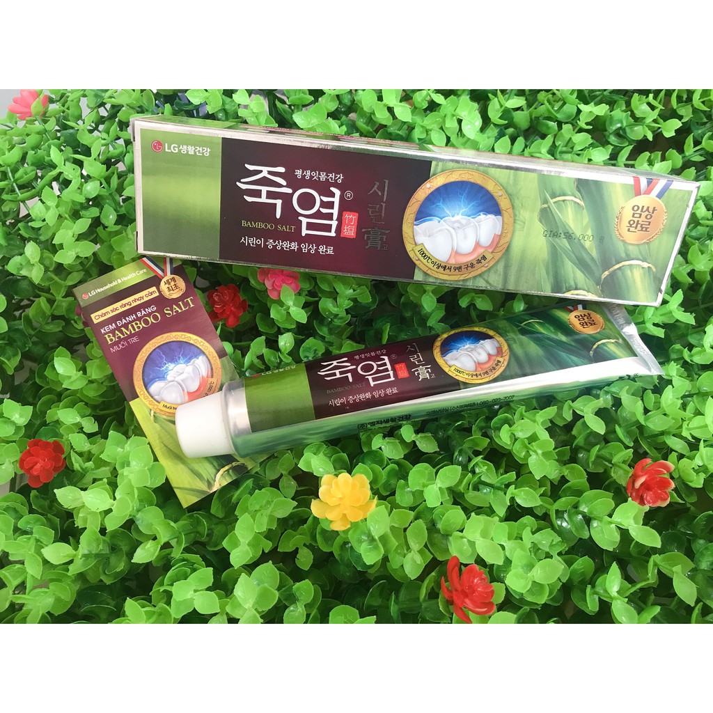 KEM ĐÁNH RĂNG MUỐI TRE HÀN QUỐC/ CHĂM SÓC RĂNG Ê BUỐT