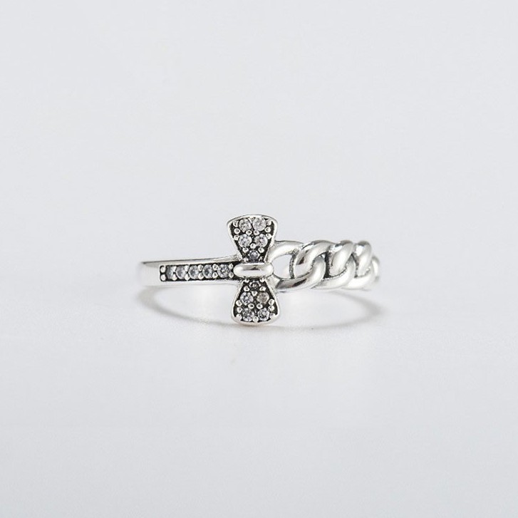 Nhẫn Nữ Bạc Thái Hình Nơ Đính Đá N1717 - Bảo Ngọc Jewelry
