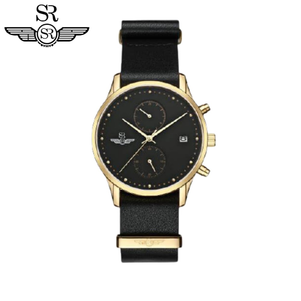 Đồng hồ nam SRWATCH Chrono SG5871.4601 mặt kính Sapphire dây da cao cấp 2 lớp chống