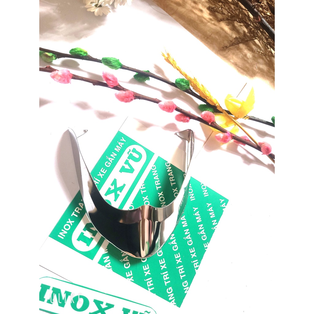 Combo Ốp dè INOX xe Future 2018 -2023  + 1 tem logo HONDDA giá 1 bộ tại xưởng INOX Vũ