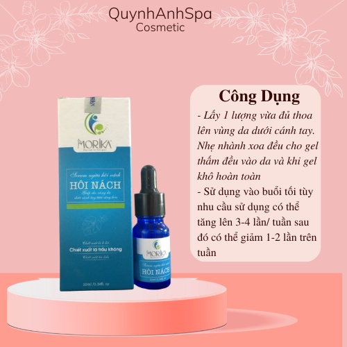 Serum ngừa hôi nách Morika, khử mùi hôi nách, làm thơm da OLIC quynhanhspa20