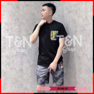 Bộ Hè Nam in 3D, Đồ Bộ Nam LV in Túi Chất Đẹp ( Mẫu Mới ) BB36 < == T&N Shop