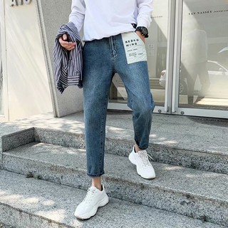 Quần Jeans Lửng Phối Màu Tương Phản Thời Trang Cho Nam