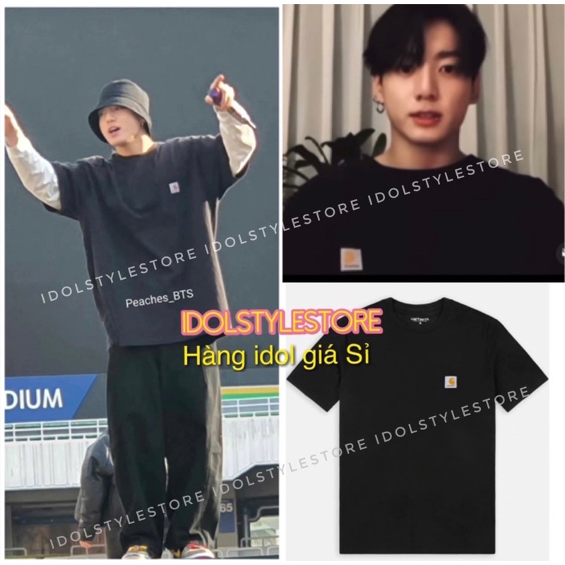 (Quà tặng kèm card Idol) áo đen như trong live của Jungkook BTS