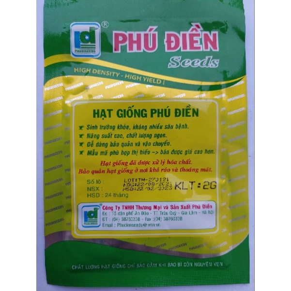 HẠT GIỐNG HÀNH HƯƠNG PD 119