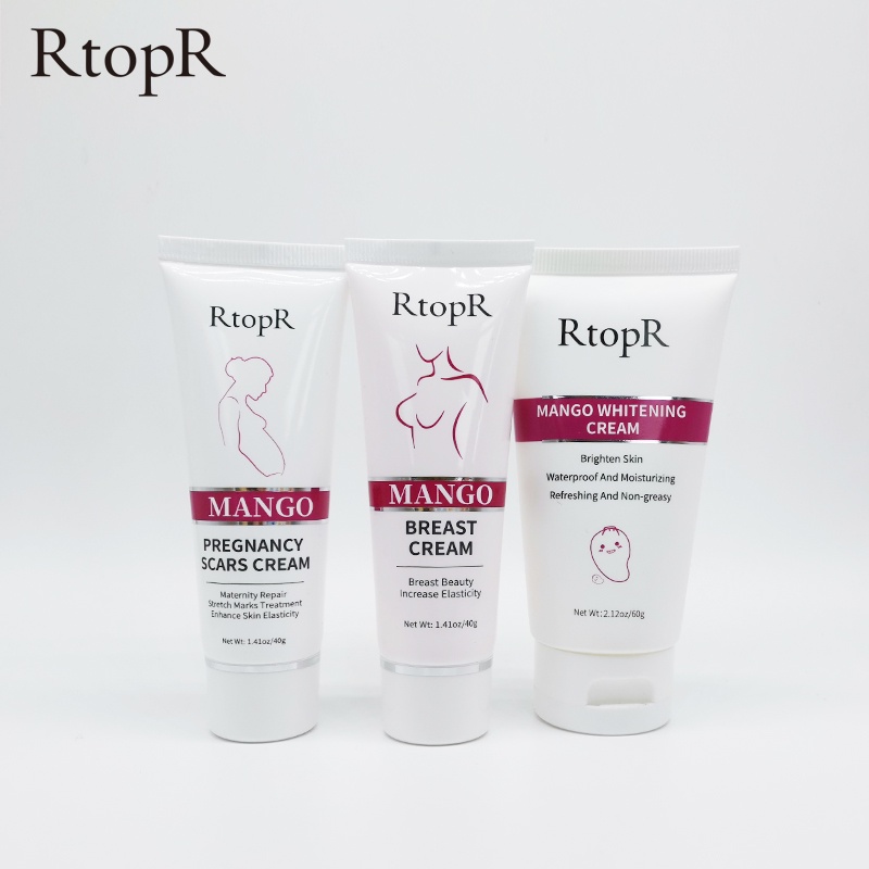 Bộ sản phẩm RtopR gồm Kem nở ngực xoài + Kem mang thai Mango + Kem làm trắng da xoài