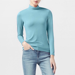 Áo thun cổ lọ ôm dáng
