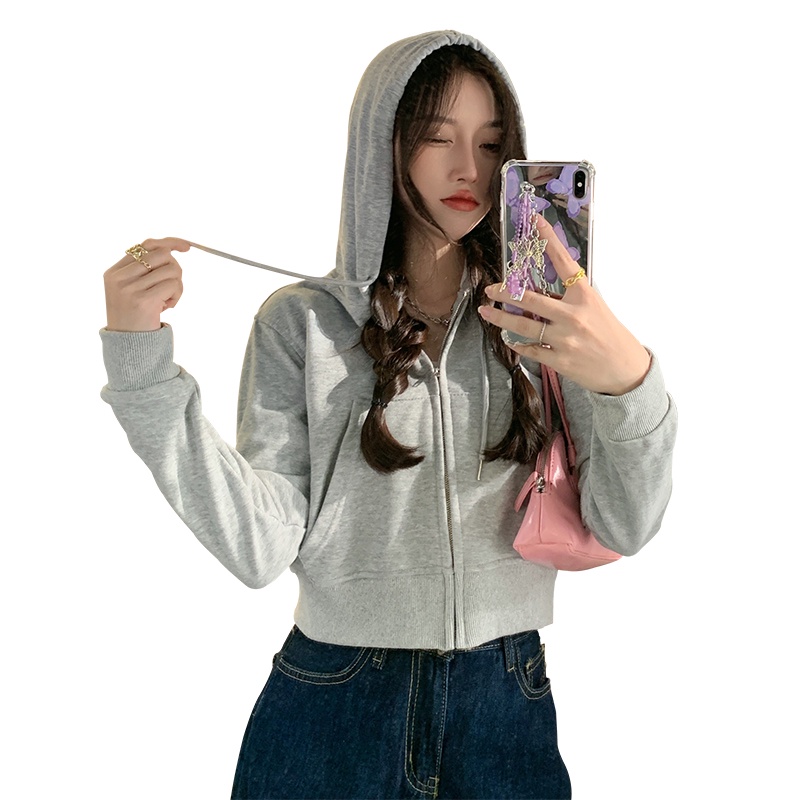 Áo khoác cardigan PERTY dáng ngắn phong cách Hàn Quốc thời trang mùa thu cho nữ
