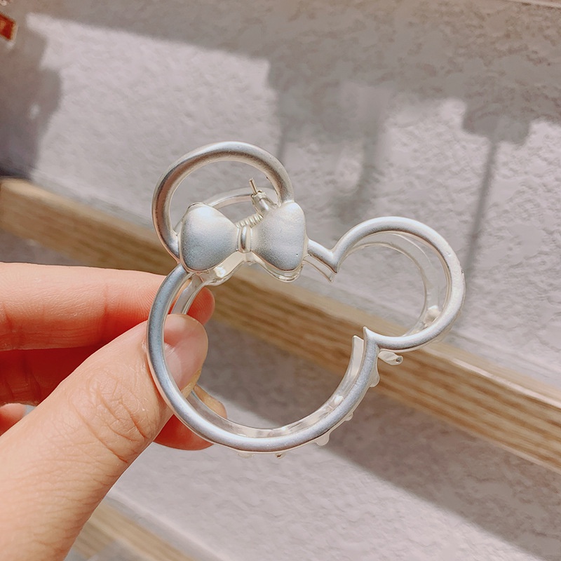 Kẹp Tóc Kim Loại Hình Chuột Mickey / Bông Hoa Thời Trang Cho Nữ