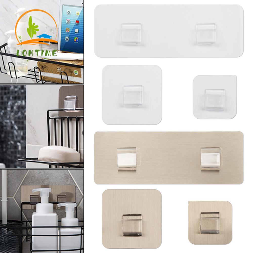Self Adhesive Wall Hook Waterproof Non-perforated Sticky Hook Stick Hangers Bathroom Accessories
