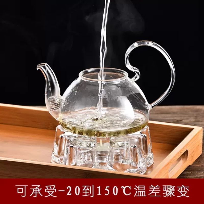 Set ấm + bếp thuỷ tinh chịu nhiệt