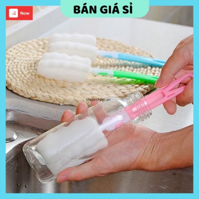 Cọ mút xốp bông  GIÁ VỐN]  Cây cọ đa năng dùng để rửa ly, chai, bình sữa tiện dụng 8352