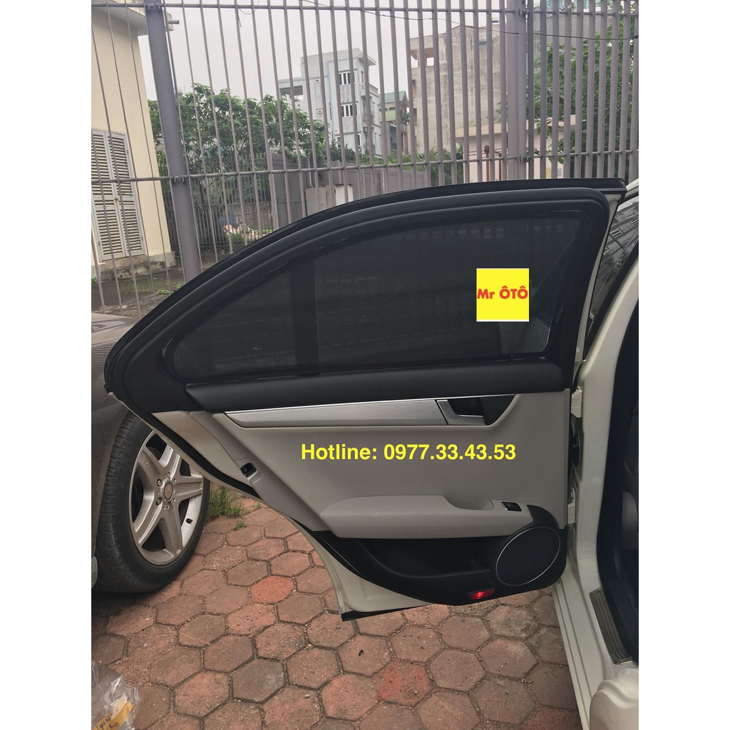 Rèm Che Nắng chống UV Xe Mercedes C200-C250-C300 2010-2014 (không nam châm)  Hàng Loại 1 MR.ÔTÔ -Bảo Hành 2 Năm