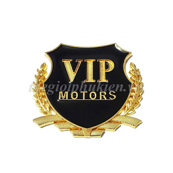 Bộ 2 Logo VIP dạng Bông lúa trang trí hông xe( hàng chất )