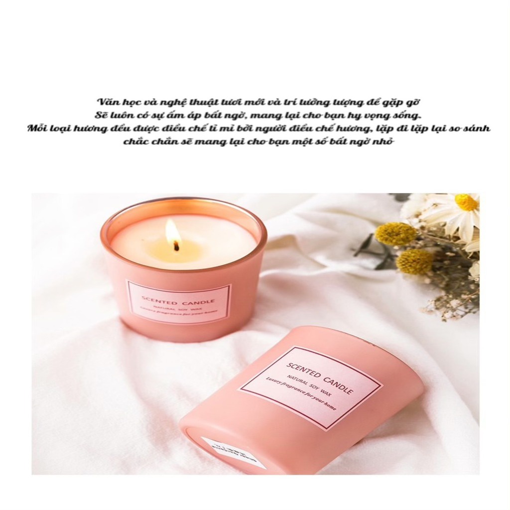 Nến Thơm Phòng SCENTED CANDLE CozyBin Trang Trí Phòng Ngủ Giúp Thư Giãn Nguyên Liệu Thiên Nhiên Cao Cấp NTP02