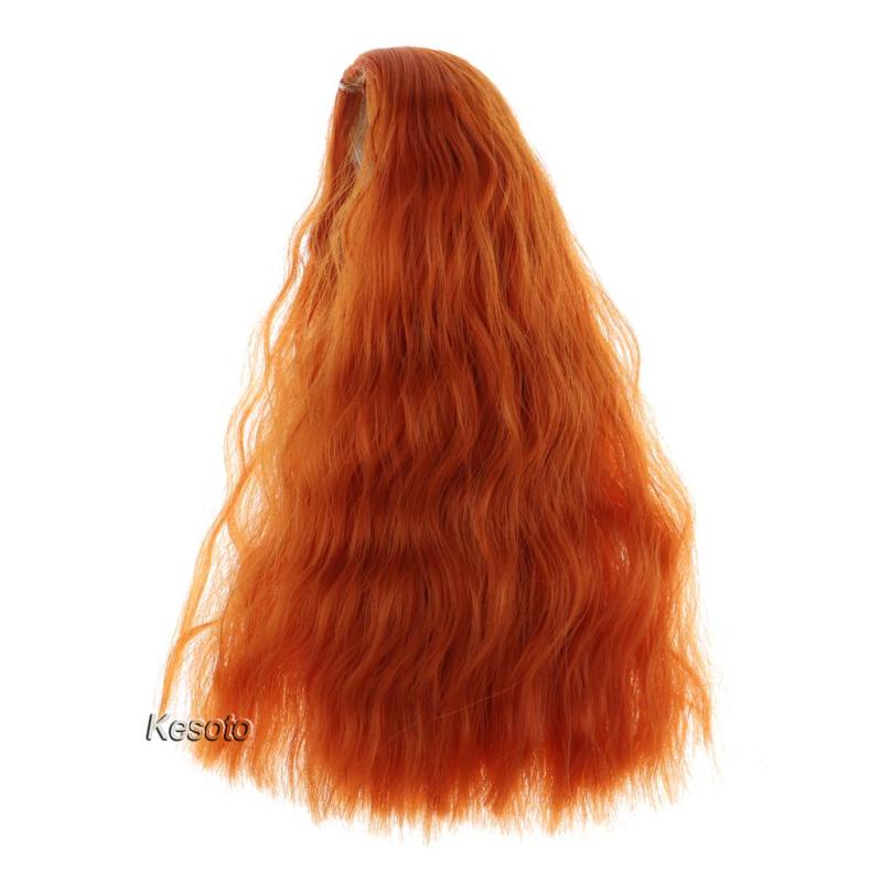 Tóc Giả Xoăn Màu Nâu Cho Búp Bê Tỉ Lệ 1 / 4