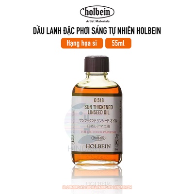 [Dung môi sơn dầu] Dầu lanh đặc Holbein Sun thickened linseed oil - 55ml