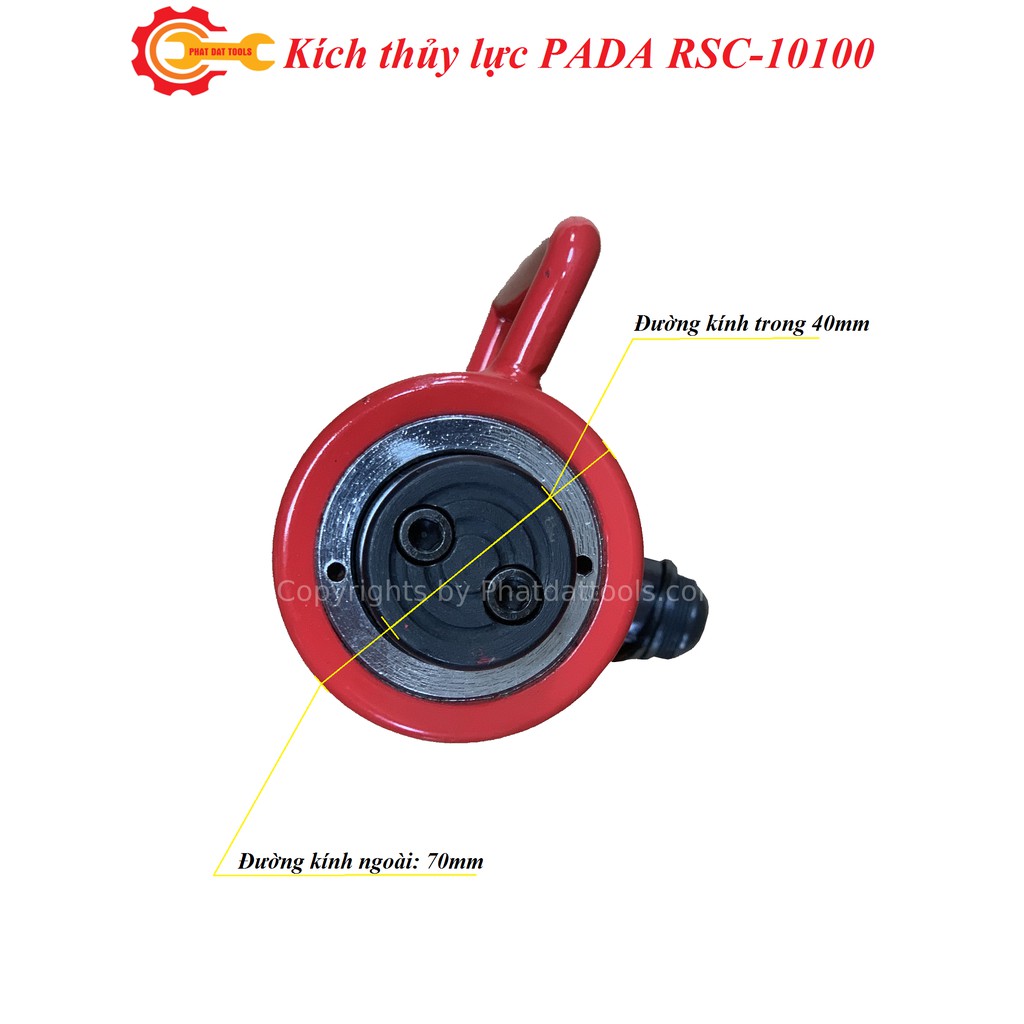 Kích thủy lực RSC10100-Tải trọng 10 tấn-Hành trình 100mm-Bảo hành 6 tháng