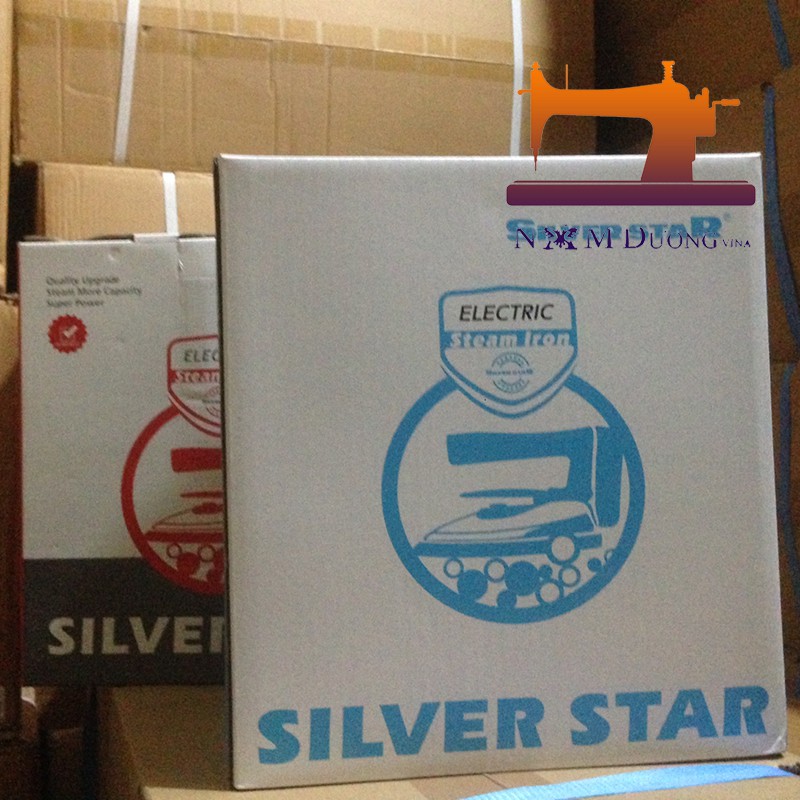 [Giao Nhanh 1H Nowship] Bàn Ủi Hơi Nước Công Nghiệp Silver Star Nhiệt Lên Nhanh Hơi Mạnh Ra Đều [Tặng kèm Đế ủi]