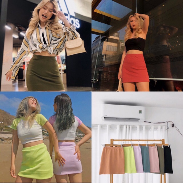 🍊CHÂN_VÁY_THUN_BASIC🥑(hình thật 100%)