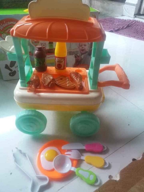 Đồ chơi xe đẩy BBQ