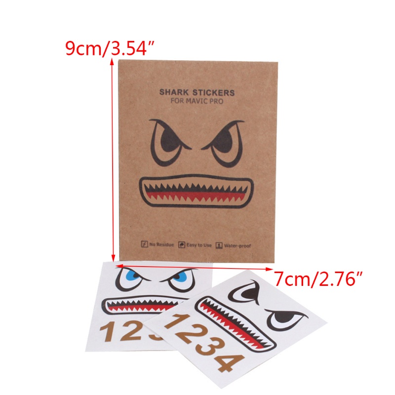 Sticker Dán Trang Trí Hình Cá Mập