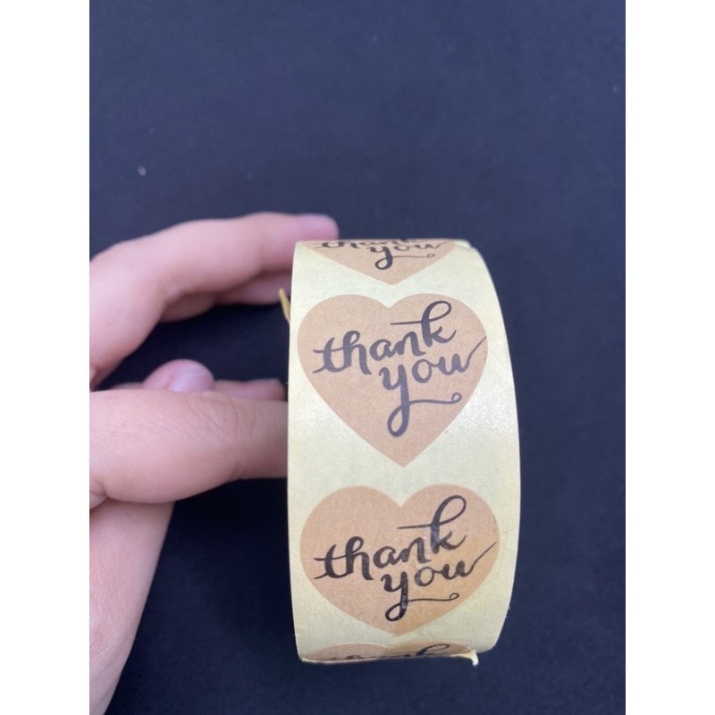 Sticker in chữ thank you ( 20 tem )