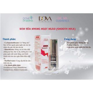 Kem sữa nhung Dova (smooth milk)