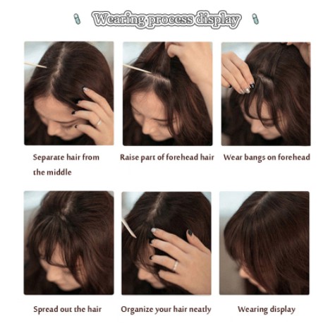 Tóc mái giả mini tự nhiên thời trang dành cho nữ