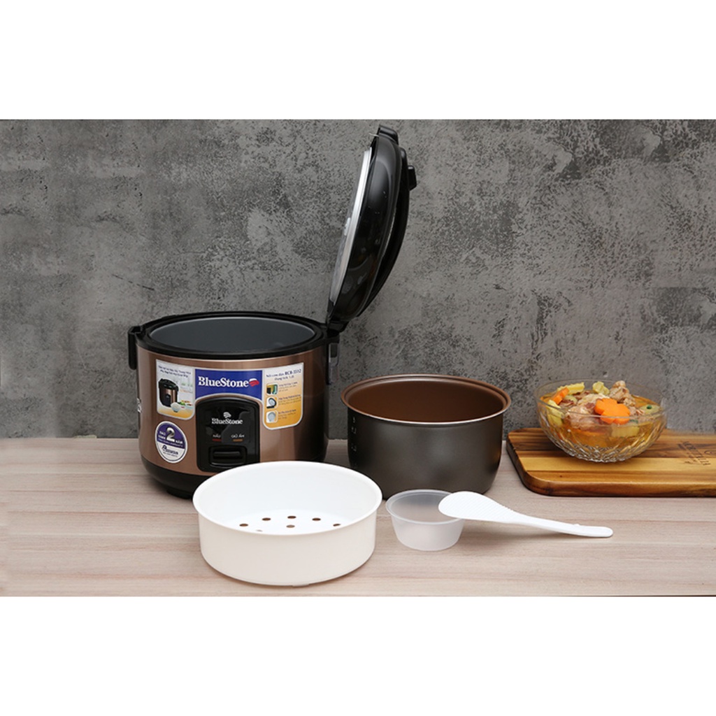 Nồi cơm điện Bluestone RCB-5512 1.2L 500W nồi cơm điện nắp gài - Bảo Hành 24 Tháng Toàn Quốc