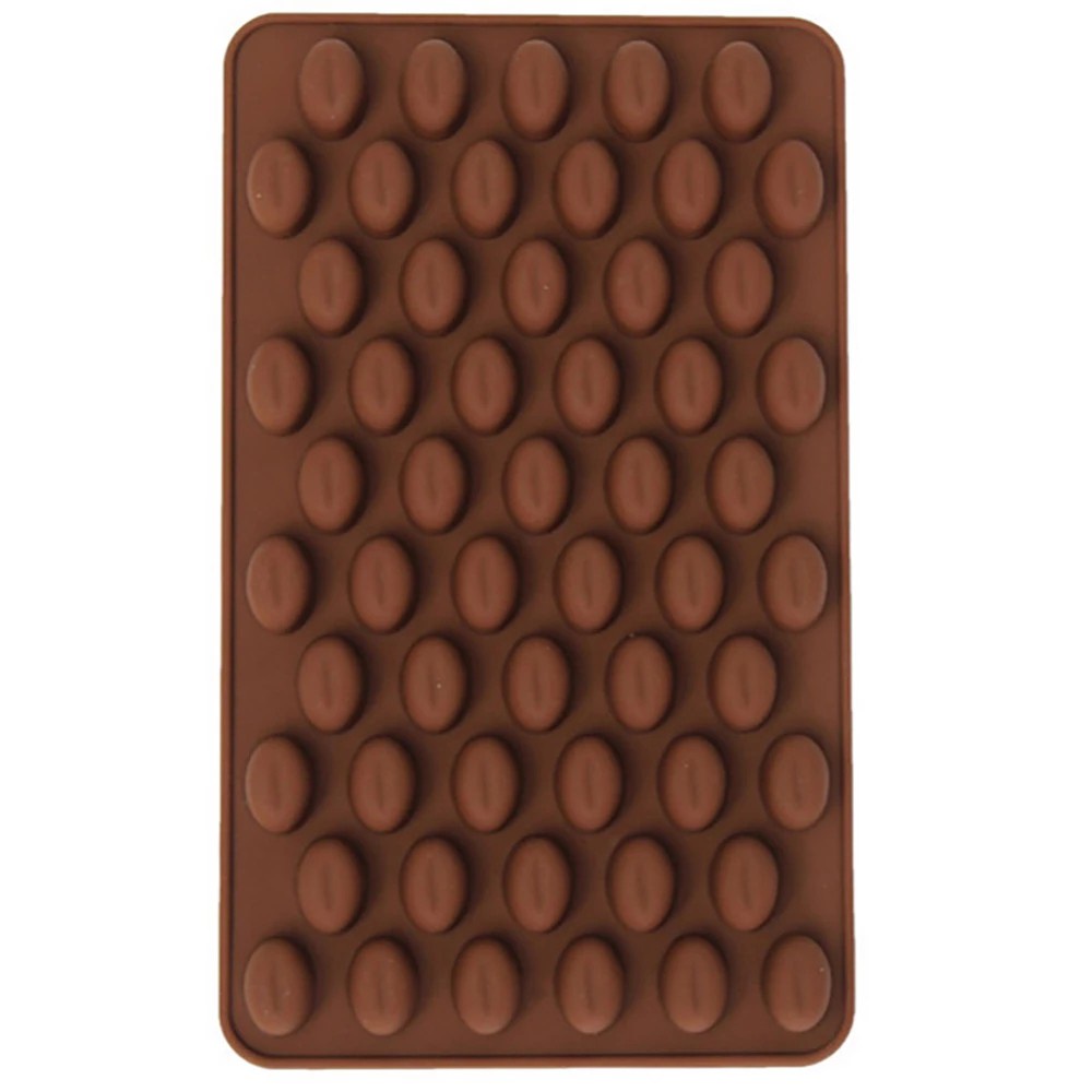 Khuôn Silicone Làm Bánh / Xà Phòng 7 Ngăn Hình Hạt Cà Phê