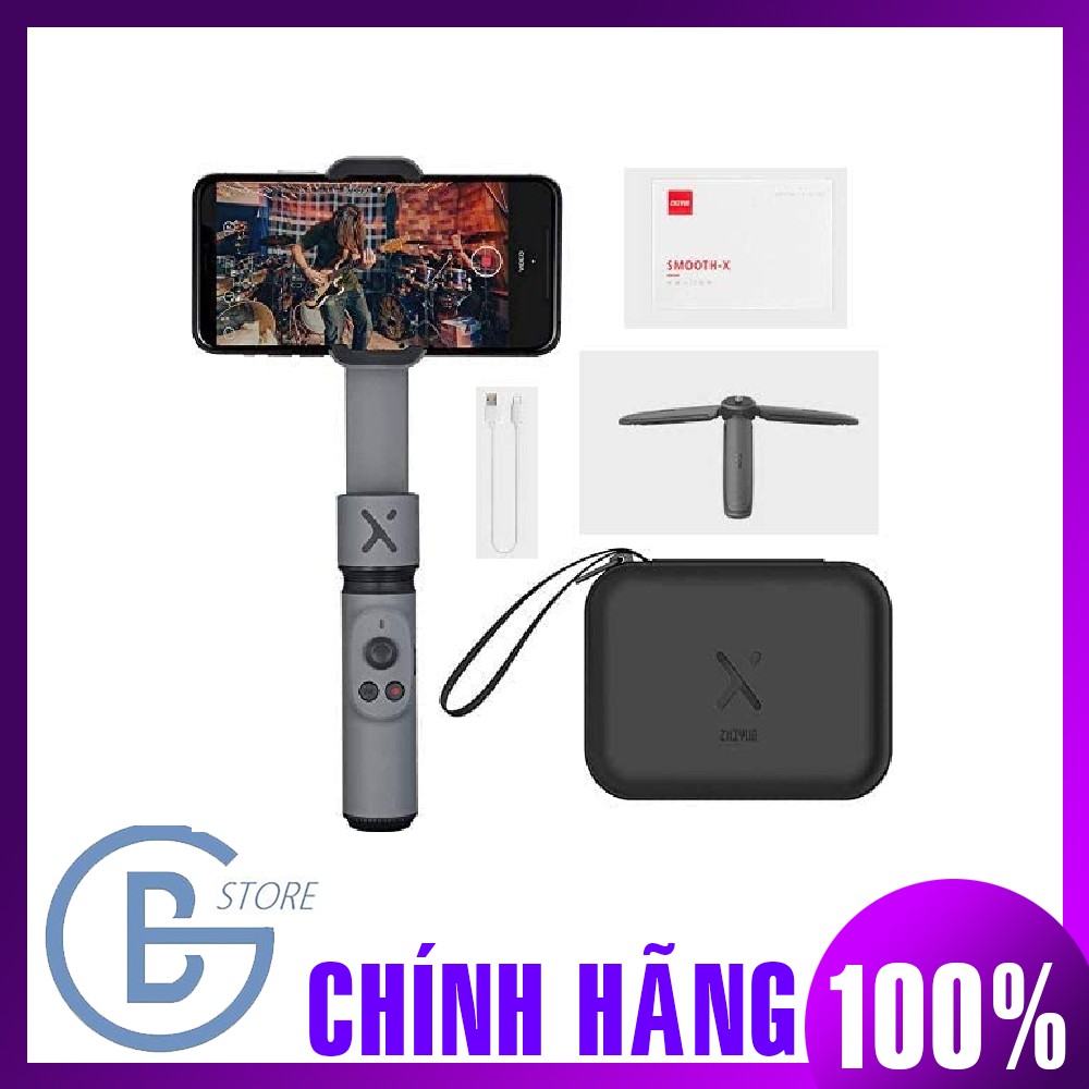 Tay cầm chống rung, Gimbal quay phim cho điện thoại Zhiyun Smooth X Combo