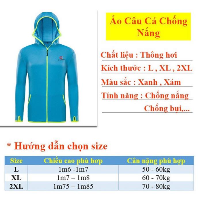 Áo Chống Nắng Nam Áo Chống Nắng Toàn Thân Chống Tia UV  NCDS5 đồ câu FISHING_HD
