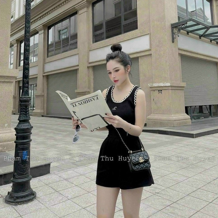 Áo ba lỗ len mongtogi cuốn viền chất len mềm co dãn tốt vanmiushop
