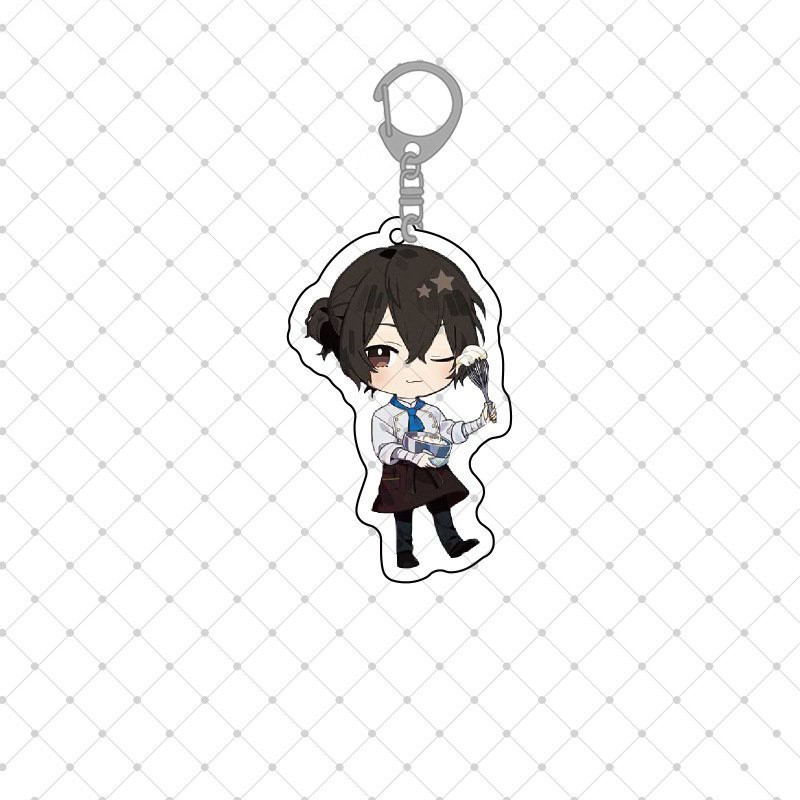 Móc khóa in hình BUNGOU STRAY DOGS ver PHỤC VỤ Văn Hào Lưu Lạc mica trong acrylic anime chibi