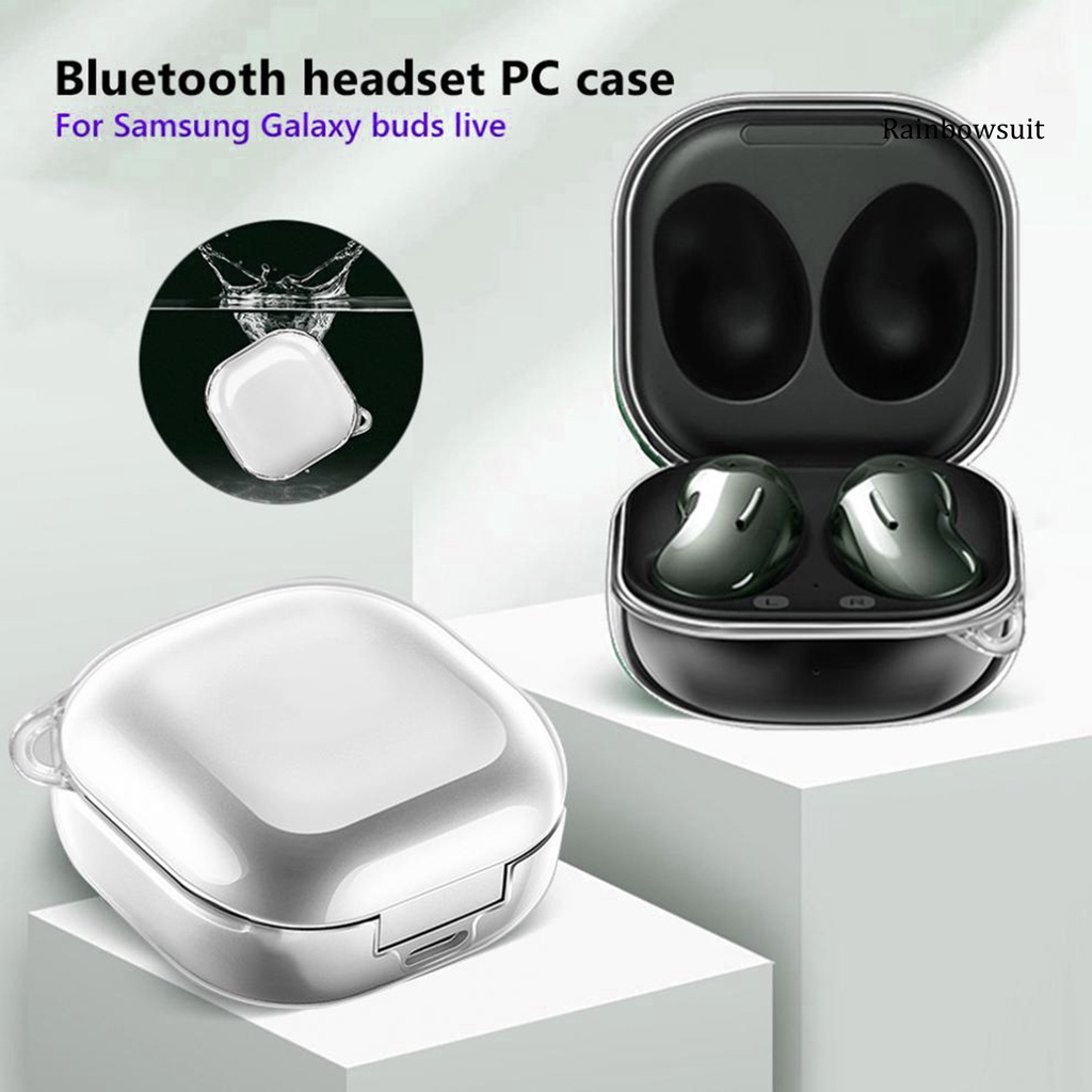 Vỏ bảo vệ hộp sạc tai nghe Samsung Galaxy Buds Live/Pro bằng PC siêu mỏng chống sốc